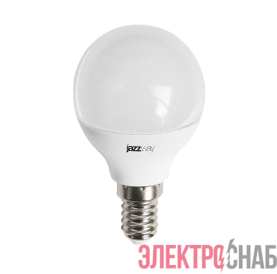 Лампа светодиодная PLED-LX 8Вт G45 шар 4000К нейтр. бел. E14 Pro JazzWay 5025295