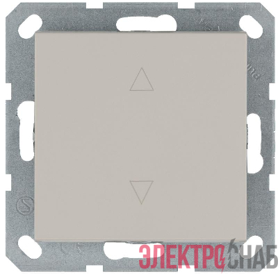 Выключатель для жалюзи 1-кл. 10А IP20 механизм тауп Jasmart G3018T