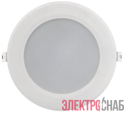 Светильник светодиодный ДВО 1715 15Вт 4000К IP40 даунлайт встраив. круг бел. IEK LDVO0-1715-15-4000-K01