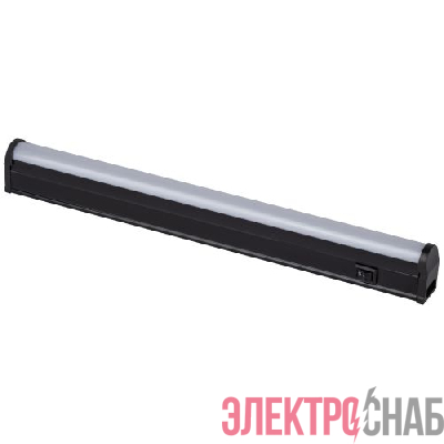 Светильник светодиодный LLED-01-04W-4000-B 4Вт 4000К L314мм с выключателем (в линию до 100Вт) черн. Эра Б0065563