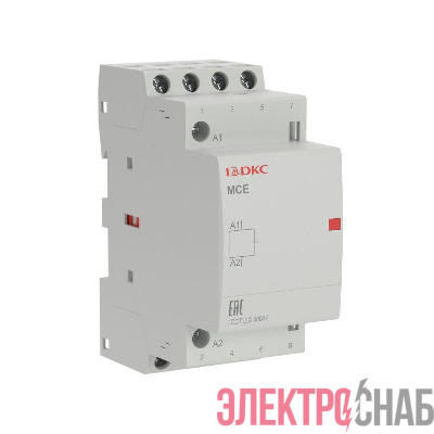 Контактор модульный YON max типа MCE 4P 25A 240В 4НО YON MCE-25-40-A240