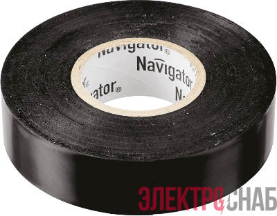 Изолента ПВХ 15мм (рул.10м) черн. NIT-B15-10/BL Navigator 71229