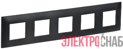 Рамка 5-м SKANDY SK-F05Bl черн. IEK SK-M52-K02
