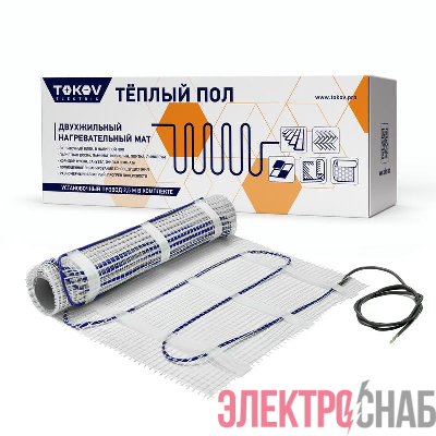 Комплект &quot;Теплый пол&quot; (мат) 150Вт/кв.м 5кв.м TOKOV ELECTRIC TKE-MAT150-750-5