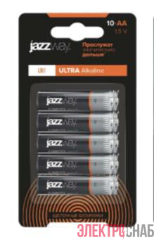 Элемент питания алкалиновый AA/LR6 Ultra Alkaline BL-10 (уп.10шт) JazzWay 5058132