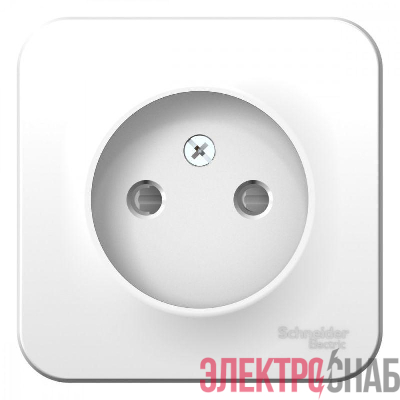 Розетка 1-м ОП Blanca 16А IP20 250В без заземл. защ. шторки с изолир. пластиной бел. SE BLNRA001111