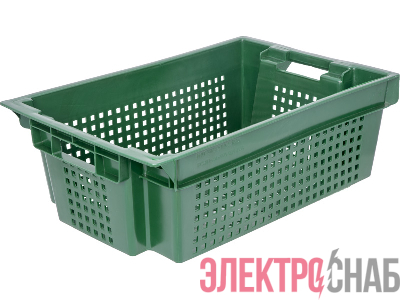 Ящик 600х400х200 усиленный  зелёный 102-У 102-У