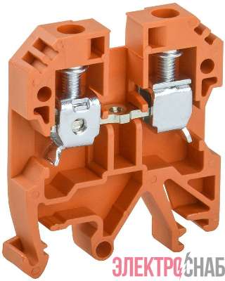 Клемма винтовая КВИ-6кв.мм оранж. IEK YZN30-006-K09