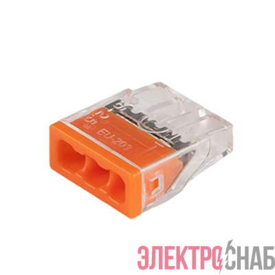 Клемма монтажная нажимного соединения PTC-3P 2273-203 450В 32А 0.14-4.0кв.мм Jazzway 5051003