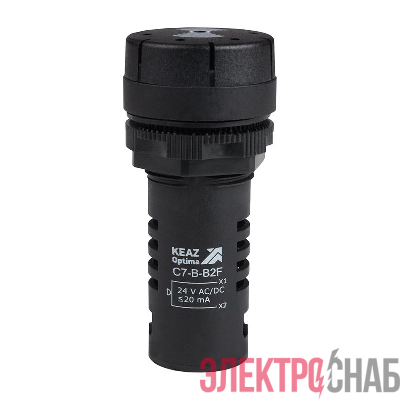 Зуммер с непрерывным сигналом OptiSignal Compact D22 С7-B-B2C черн. 24В AC/DC КЭАЗ 362181