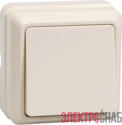 Выключатель 1-кл. ОП Октава 10А IP20 ВС20-1-0-ОКм крем. GENERICA EVO10-K33-10-DC