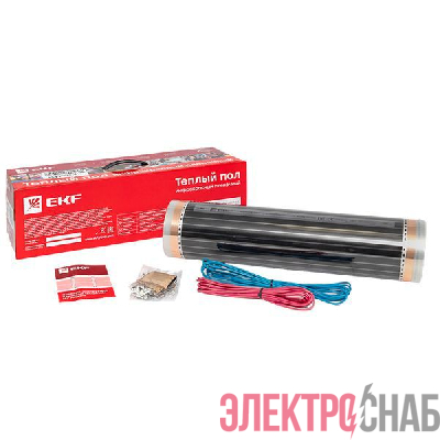 Комплект &quot;Теплый пол&quot; (пленка) 1100Вт 5кв.м шир. 0.5м инфракрасный EKF Ik-220-1100/0.5-5