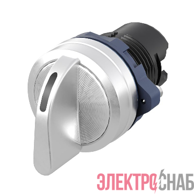 Головка переключателя на 3 положения с возвратом стандартная ручка алюм. черн. DKC M22S-M3A