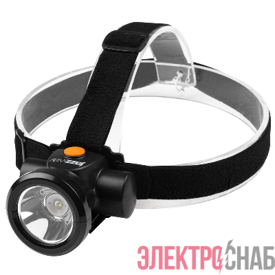 Фонарь аккумуляторный налобный AccuH8-L3W 3Вт IP20 2 режима: яркий 4ч/экономичн. 15ч аккум. 2А.ч регулир. угол наклона JazzWay 5024571