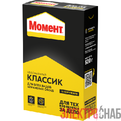 Клей обойный Классик 500г Момент Б0057027