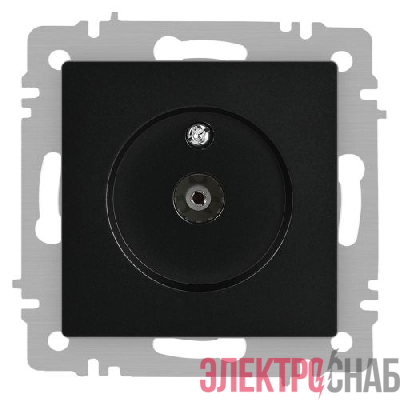 Розетка телевизионная одиночная TV СП Accent 6-301-05 IP20 антрацит Intro