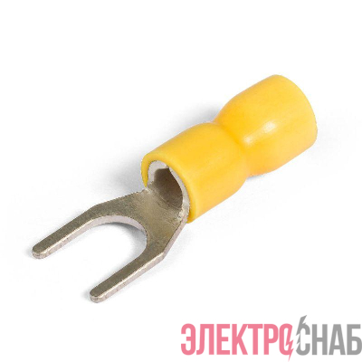 Наконечник кабельный вилочный изолированный НВИ 6.0-6 EasyFix КВТ 90905
