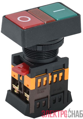 Кнопка PPBB-30N "I-O" d30мм 1з+1р 240В неон IEK BBD20-PPBB-K51