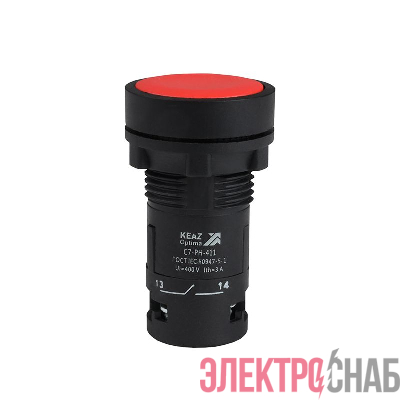Кнопка с фиксацией OptiSignal Compact D22 С7-PH-411 красн. 1НО+1НЗ XB7NH45 КЭАЗ 362075