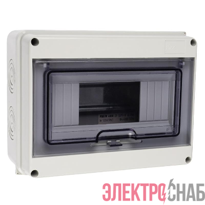 Бокс модульный накладной PDB/W 4008 GR (ЩРН-ПГ- 8) IP65 пластик. Pro JazzWay 5072060