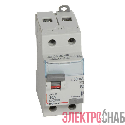 Выключатель дифференциального тока (УЗО) 2п 40А 30мА тип AC DX3 Leg 411505
