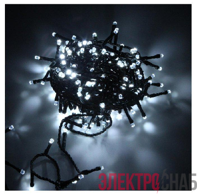 Гирлянда "Нить" DC-LD120-W-E 120 LED бел. колпачек "кристалл" SHLights 4690601042903