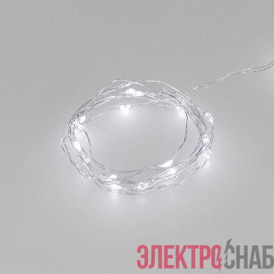 Гирлянда светодиодная ARD-DEW-HOME-2000-CLEAR-20LED-STD White6000 3V Battery Pack IP20 Ardecoled 048701