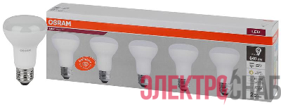 Лампа светодиодная LED Value LVR60 8SW/830 230В E27 2х5 (уп.5шт) OSRAM 4058075584037