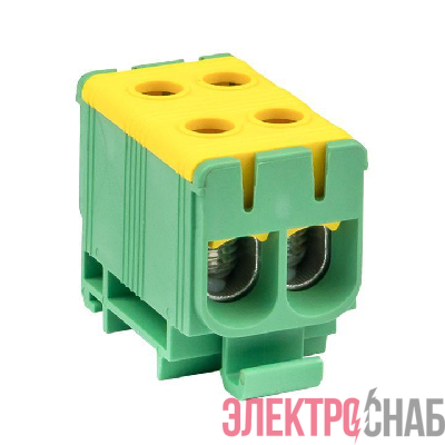 Клемма силовая вводная двойн. КСВ 16-50кв.мм желт./зел. EKF plc-kvs2-16-50-y-green