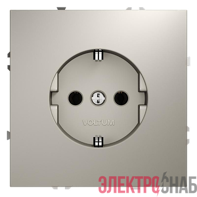 Розетка 1-м СП S70 16А с заземл. механизм кашемир Voltum VLS040103