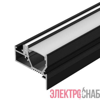 Профиль STRETCH-20-WALL-D-SIDE-2000 BLACK L2000 алюм. Arlight 042947