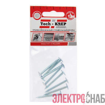Саморез усиленный для тонкого метал. листа 4.2х38 (пакет) (уп.9шт) Tech-Krep PRO/Zitar 102392