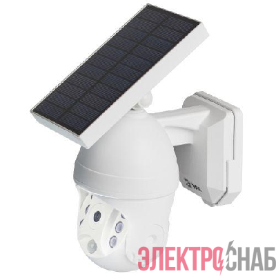 Светильник светодиодный "Камера" ERAFS012-10 6LED 8х24см фасадный на солнечн. батарее с датчиком движения ЭРА Б0057600