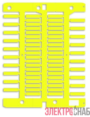 Маркировка для провода жесткая для трубочек 4х18мм желт. (уп.1500шт) DKC NUT18Y