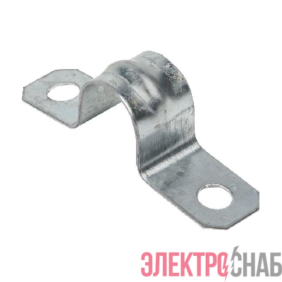 Скоба крепежная двухлапковая d14-15мм метал. EKF sm-2-14-15