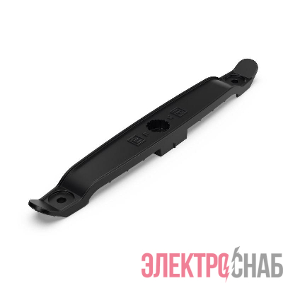 Держатель плоского кабеля двусторонний для прямого монтажа на 8 мест (уп.20шт) черн. Промрукав PR13.0441