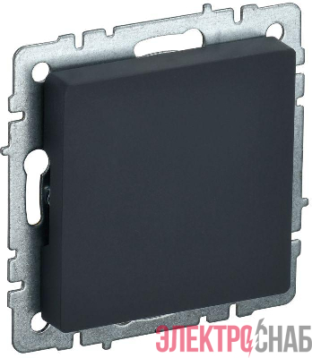 Заглушка c суппортом BRITE МЗ10-БрГ механизм графит IEK BR-PL10-K53