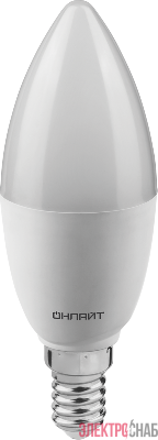 Лампа светодиодная 90 055 OLL-C37-12-230-4K-E14-FR 12Вт свеча 4000К нейтр. бел. E14 1200лм 176-264В ОНЛАЙТ 90055