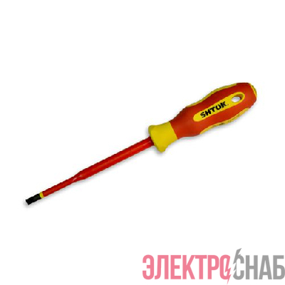 Отвертка 1000В Sl5.5х1х125мм (09314) SHTOK 376344