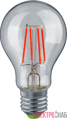 Лампа светодиодная 95 134 NLL-F-A60-5-230-R-E27 для гирлянд БелтЛайт красн. NAVIGATOR 95134