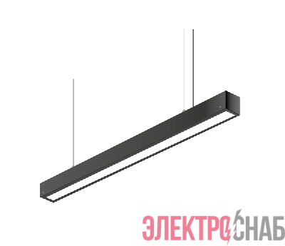 Светильник светодиодный ДБО 1101 27Вт 4000К IP40 600х60х55 линейный опал черн. EKF TBL-1101-O-27-B-4K-40