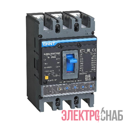 Выключатель автоматический 3п 200А 36кА NXMS-250F с электрон. расцеп. (R) CHINT 264754