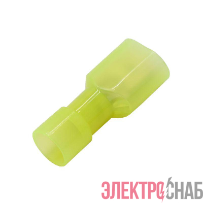 Наконечник изол. "вилка" 2.5-6кв.мм отв. d6.3х0.8мм желт. (уп.50шт) DKC 2C22TP