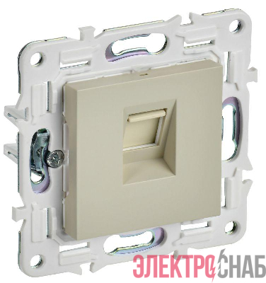Розетка компьютерная RJ45 кат.5E SKANDY SK-K01B беж. IEK SK-K10-1-K10