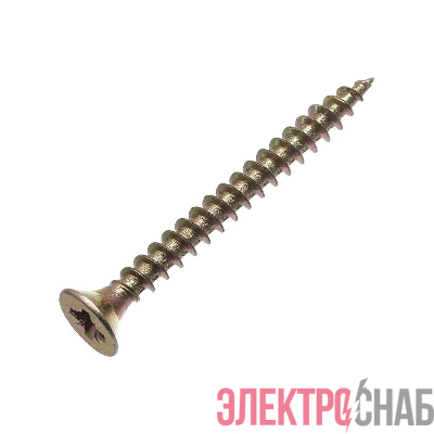 Саморез универсальный 3.5х50 желт. цинк (уп.200шт) коробка СТРОЙМЕТИЗ UTORM2140495
