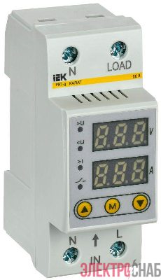 Реле напряжения и тока РНТ-д 1ф 36мм 50А IEK IVC21-1-50