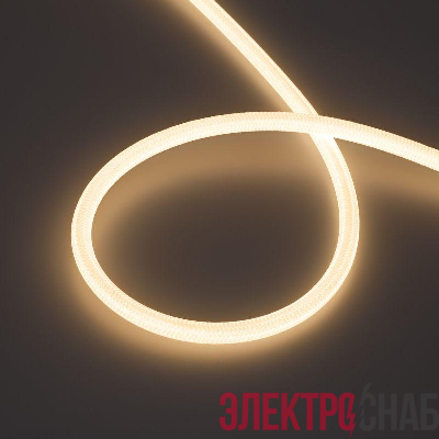 Лента светодиодная MOONLIGHT-COTTON-TOP-S-M560-D13хmm 24V Warm 3000К 11Вт/м IP65 wire x1 прямой вывод герметичная (уп.5м) Arlight 048141