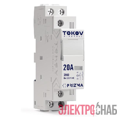 Контактор модульный 18мм 25А 230В АС 1НО 1НЗ PRIZMA TOKOV ELECTRIC TKE-PZ-MC-1-25-230-11