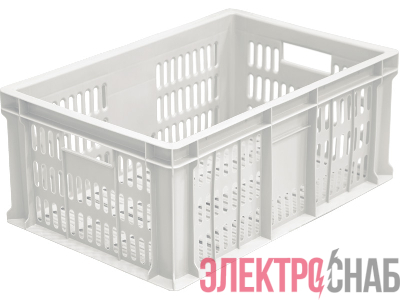 Ящик 600х400х250 мороз. с перфорацией  натуральный 201 201