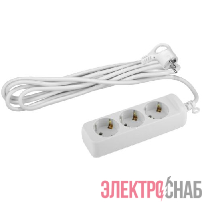 Удлинитель 3х7м с заземл. 10А IP20 UX-3e-7m ПВС 3х0.75 Эра Б0038577